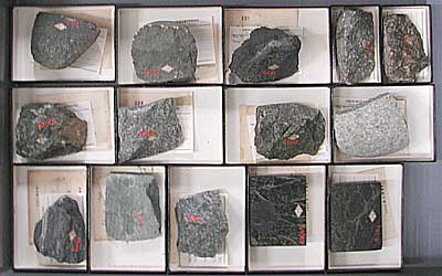 Rock specimens of the Osaka Municipal Technical Research Institute