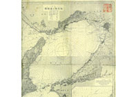 画像:明治時代の海図
